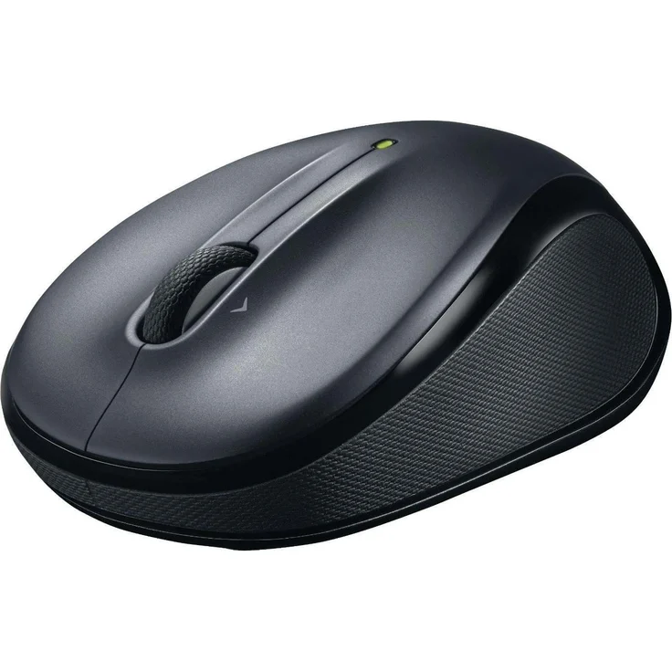 Logitech M325 Kabellose Maus, 2.4 GHz Verbindung via Unifying USB-Empfänger, 1000 DPI Optischer Sensor, 18-Monate Akkulaufzeit, 3 Tasten, PC-Mac - Dark Silver, Englische Verpackung – Bild 3