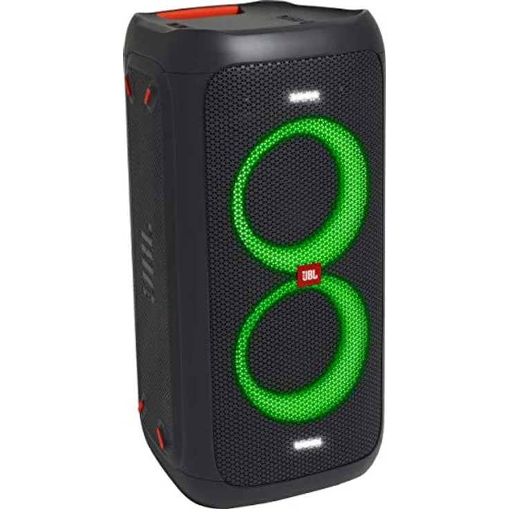 JBL PartyBox 100 Bluetooth-Lautsprecher mit Lichteffekten, USB-Player, MP3-Player, wasserdicht, geeignet für Karaoke, Party, schwarz - Preisvergleich – Bild 1
