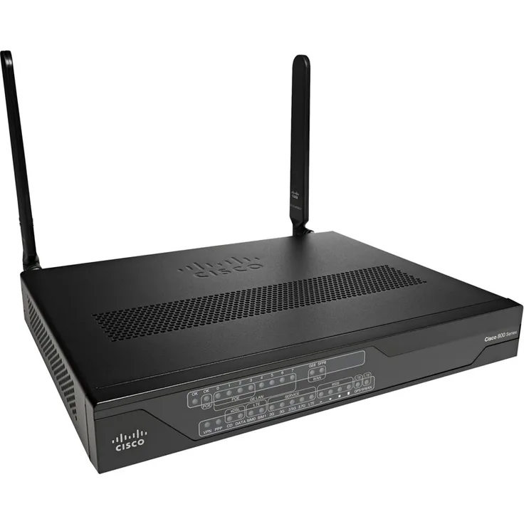 Cisco 897VAMG 4G LTE 2.0 ISR - Router - DSL/WWAN - 8-Port-Switch - GigE - WAN-Ports: 3