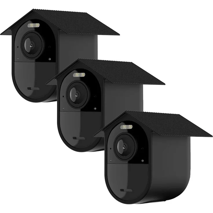 HOLACA Wetterfeste Silikon-Schutzhülle für Arlo Ultra 4K, Silikonhülle für Arlo Kamera - Kratzfeste Schutzhülle - extra Schutz, schwarz
