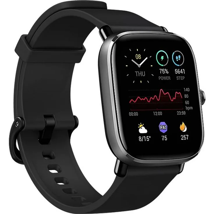 Amazfit GTS 2 Mini Smartwatch Unisex, Einheitsgröße, Silikonarmband, Midnight Black – Bild 1