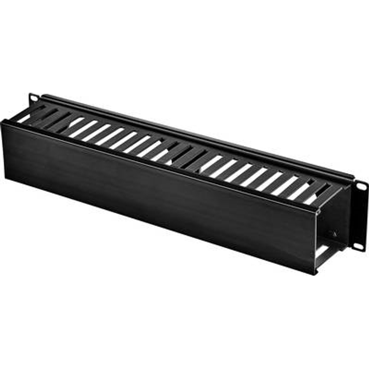 Renkforce RF-3429152 48,30cm (19) Netzwerkschrank-Kabelführung 2 HE Schwarz (RF-3429152)
