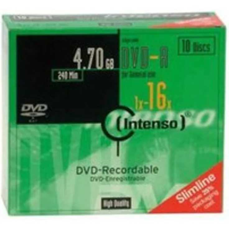 Intenso DVD-R 4,7GB 10er Slimcase 16x