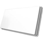 STRONG SlimSat SA 62 Twin Satelliten Flachantenne [integrierter LNB, SAT, für 2 Teilnehmer, inklusive Halterung, Antenne, Satschüssel] weiß