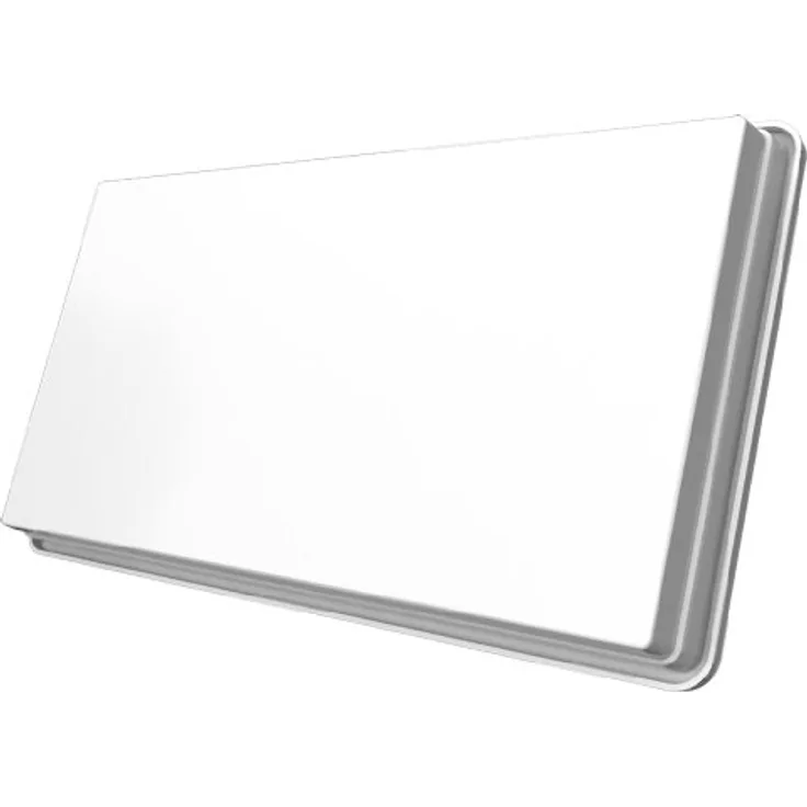 STRONG SlimSat SA 62 Twin Satelliten Flachantenne [integrierter LNB, SAT, für 2 Teilnehmer, inklusive Halterung, Antenne, Satschüssel] weiß