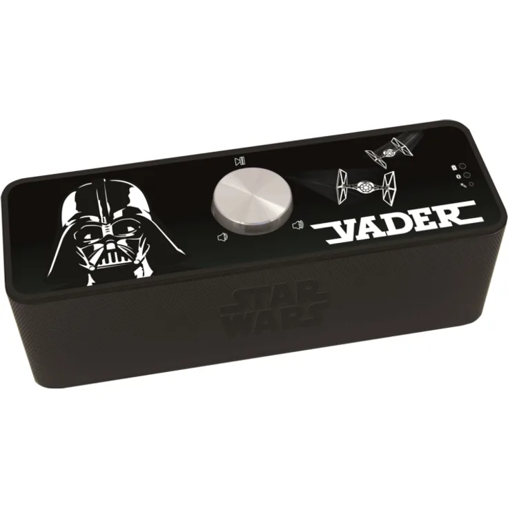 Star Wars Tragbarer Wireless Bluetooth Lautsprecher BT500SW mit Darth Vader Design - Schwarz