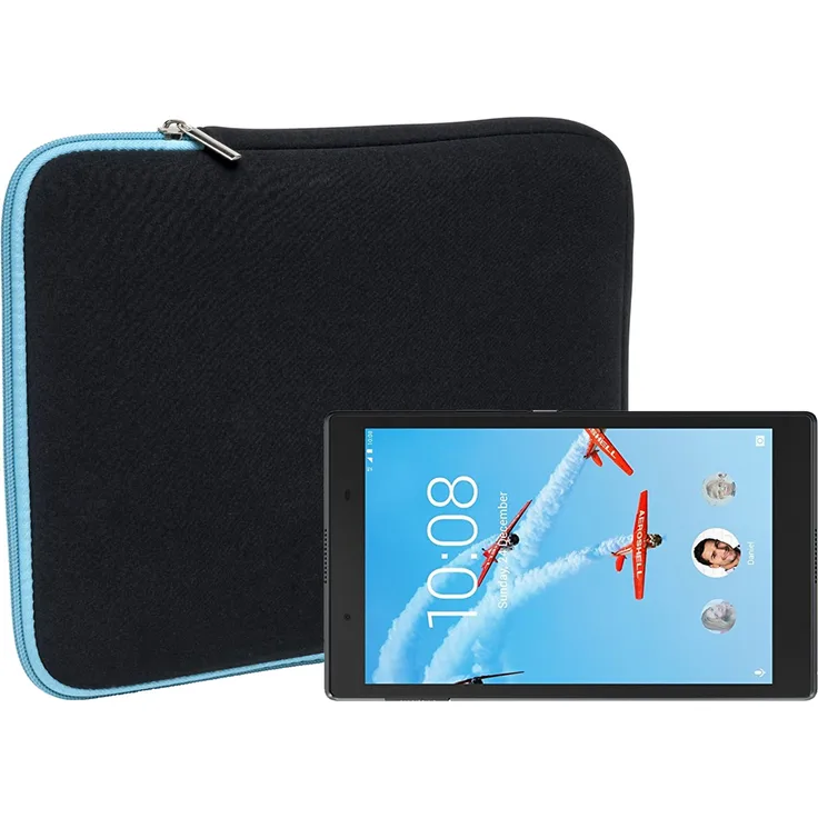 Slabo Tablet Tasche für Lenovo Tab M8 | Lenovo Tab4 8 | Lenovo Tab4 8 Plus Hülle Case Neopren - TÜRKIS / SCHWARZ