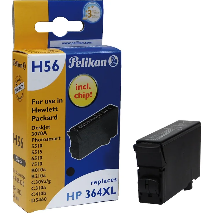Pelikan H56 Druckerpatrone (ersetzt HP 364XL CB322EE) schwarz