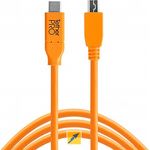 Tether Tools USB-C auf 2.0 Micro-B 5-Pin 4,60 m orange