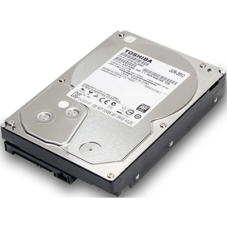 Toshiba DT01ACA100 - Festplatte - 1 TB - intern - 3.5 Zoll (8.9 cm) - SATA 6Gb/s - 7200 rpm - Puffer: 32 MB (DT01ACA100) – Bild 1