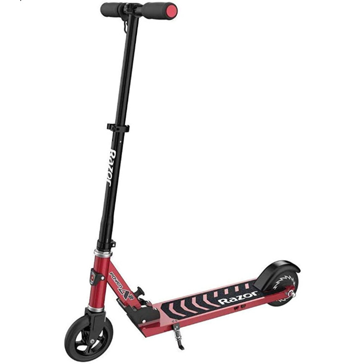 Razor Power A2 Kinder E-Scooter, ohne Straßenzulassung, Rot/Schwarz, 16 km/h