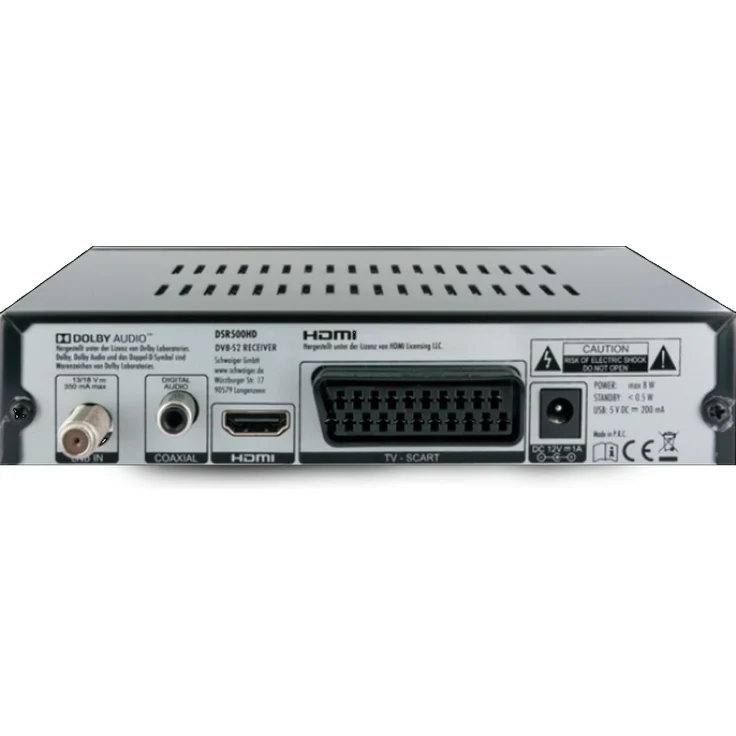 Schwaiger Satellitenreceiver DVB-S2 HD, DSR500HD – Bild 3
