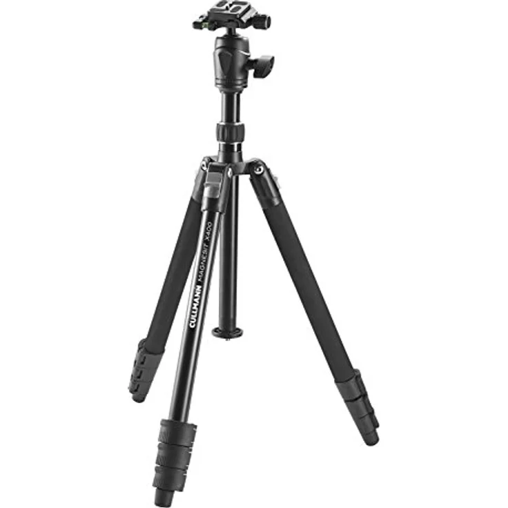 Cullmann MAGNESIT X400 Stativ inkl. Kugelkopf (3 Auszüge, Gewicht: 1,5 kg, Tragfähigkeit: 4 kg, Höhe: 145 cm, Packmaß: 42 cm) – Bild 1