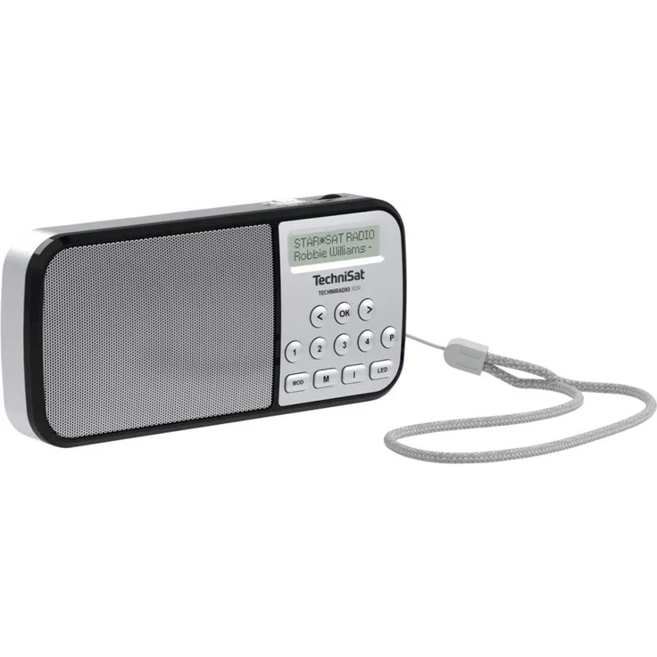 TechniSat Techniradio RDR Tragbares Radio, LCD-Display, silber – Bild 1