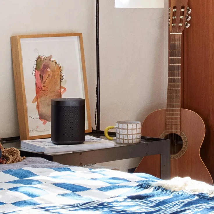 Sonos One, 2. Generation Multiroom-Lautsprecher mit Alexa, Webradio, geeignet für Indoor, Outdoor, schwarz – Bild 9