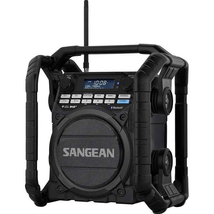 Sangean Utility-40 DBT DAB+ Baustellenradio AUX, Bluetooth, DAB+, UKW, USB Akku-Ladefunktion, wiederaufladbar, wasserdicht, stoßfest Schwarz (A500422) – Bild 3