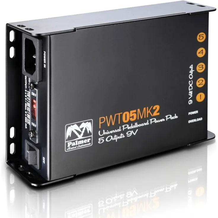 Palmer MI PWT 05 MK 2 Universelles 9V-Netzteil für Pedalboards 5 Ausgänge