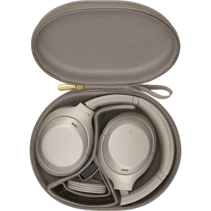 Sony WH-1000XM4 kabellose Bluetooth Noise Cancelling Kopfhörer (30h Akku, Touch Sensor, Schnellladefunktion, optimiert für Amazon Alexa, Headset mit Mikrofon) Silber – Bild 8