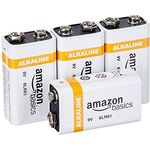 AmazonBasics Everyday Alkalibatterien, 9 V, 4 Stück (Aussehen kann variieren)