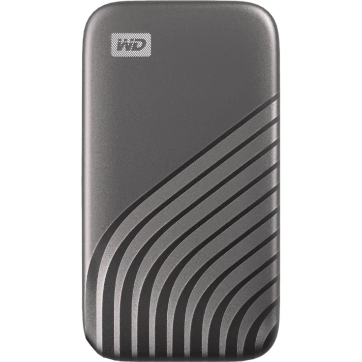 WD My Passport SSD WDBAGF0040BGY - Solid-State-Disk - verschlüsselt - 4 TB - extern (tragbar) - USB 3.2 Gen 2 (USB-C Steckverbinder) - 256-Bit-AES - Grau (WDBAGF0040BGY-WESN) – Bild 1