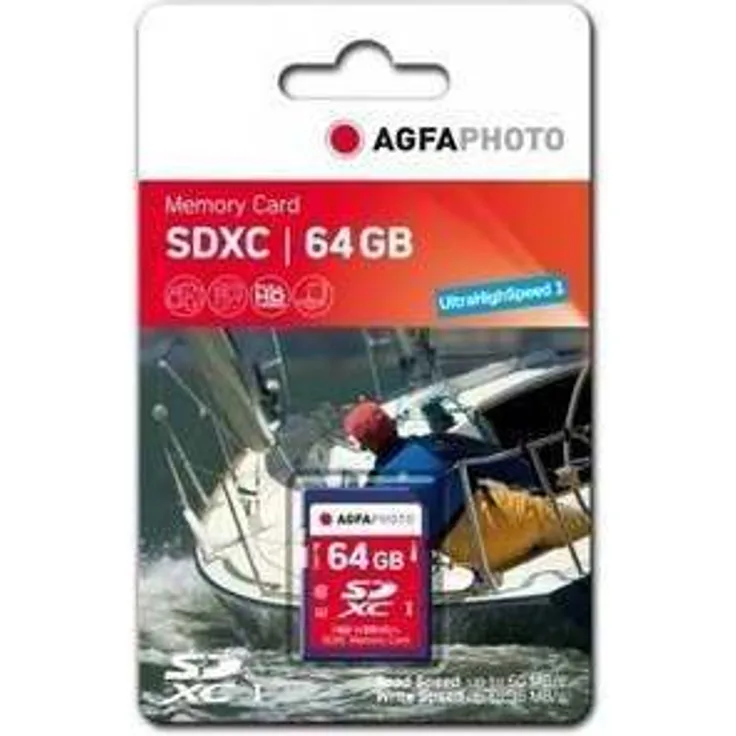 AgfaPhoto High Speed Class 10 SDXC 64GB Speicherkarte neu