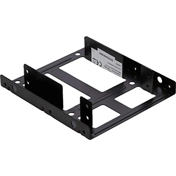 DIGITUS Montagekit: Dual SSD-HDD 2.5 -> 3.5 Bay inkl. Einbaurahmen Metal, Schrauben, Kabelset