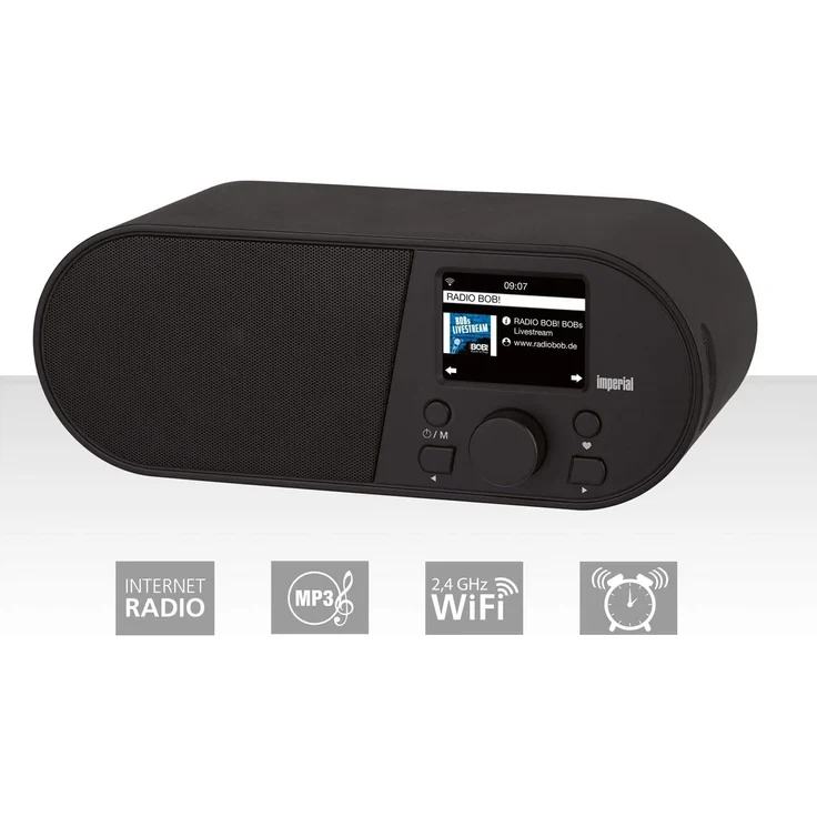 Imperial i105 Tischradio mit WLAN, LCD-Display, schwarz – Bild 3