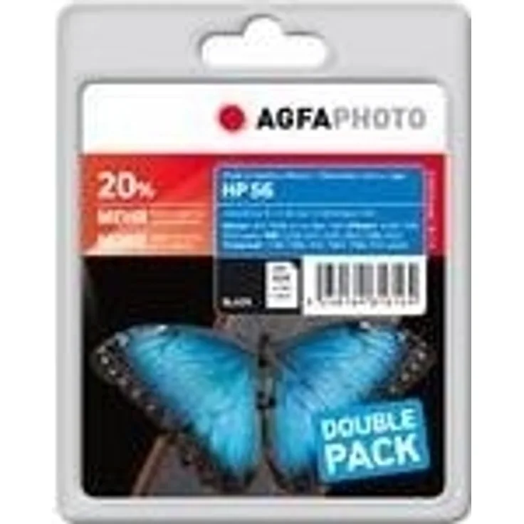 AgfaPhoto APHP56BDUO Tinte für HP DJ5550, 48 ml, schwarz