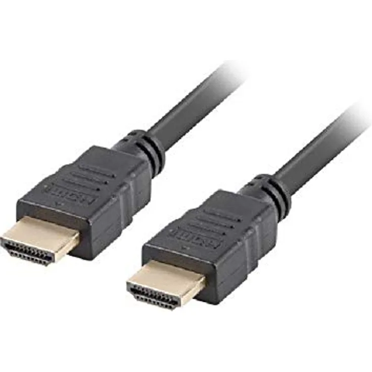LANBERG HDMI-Kabel CA-HDMI-11CC-0018-BK Stecker-Macho Auflösung bis 3840 x 2160 30 Hz mit ETHERNET-Kanal 1,8 m