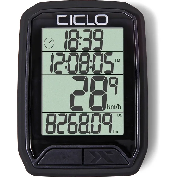 CICLO PROTOS 213 drahtloser Fahrradcomputer, in schwarz, mit 13 Funktionen