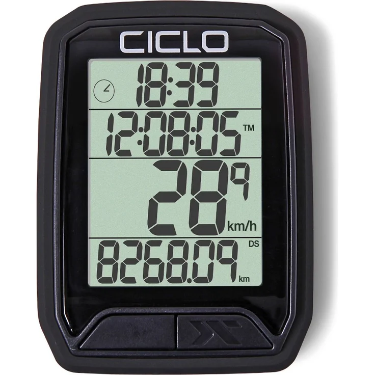 CICLO PROTOS 213 drahtloser Fahrradcomputer, in schwarz, mit 13 Funktionen – Bild 1