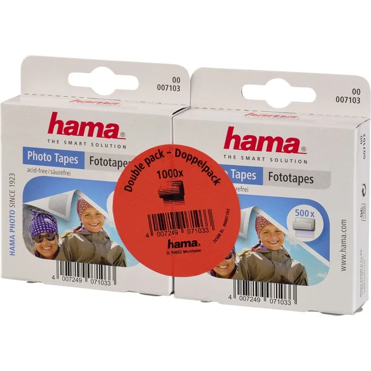 Hama Fototapes 1.000 Stück (2 x 500 Fotokleber, doppelseitig selbstklebende Klebepads, Klebepunkte geeignet für Alben) - Preisvergleich