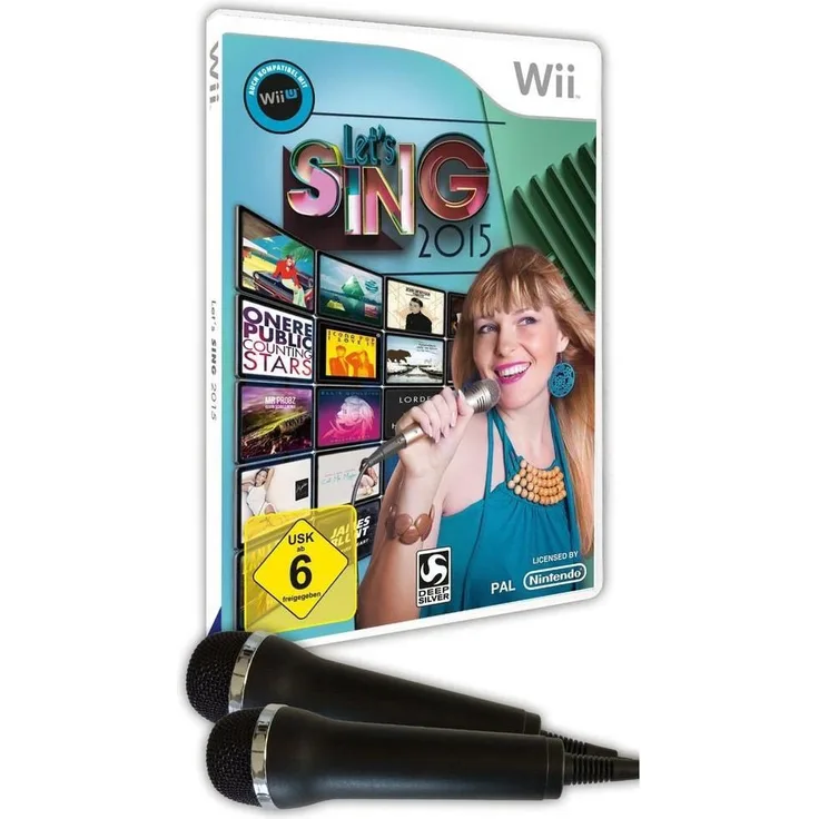 Lets Sing 2015 + 2 Mikros (Wii)