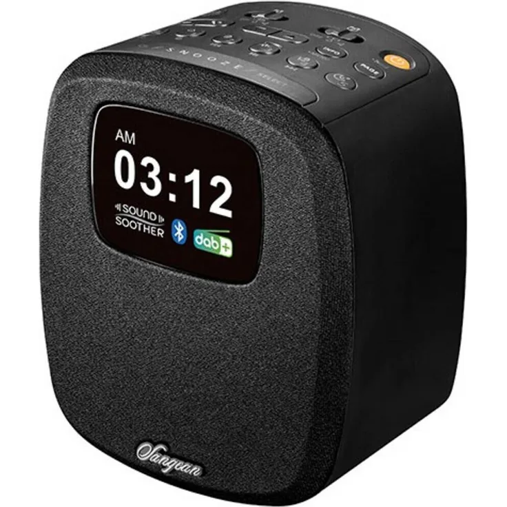 Sangean DCR-83 Tischradio mit Bluetooth, LCD-Display, Wecker, schwarz