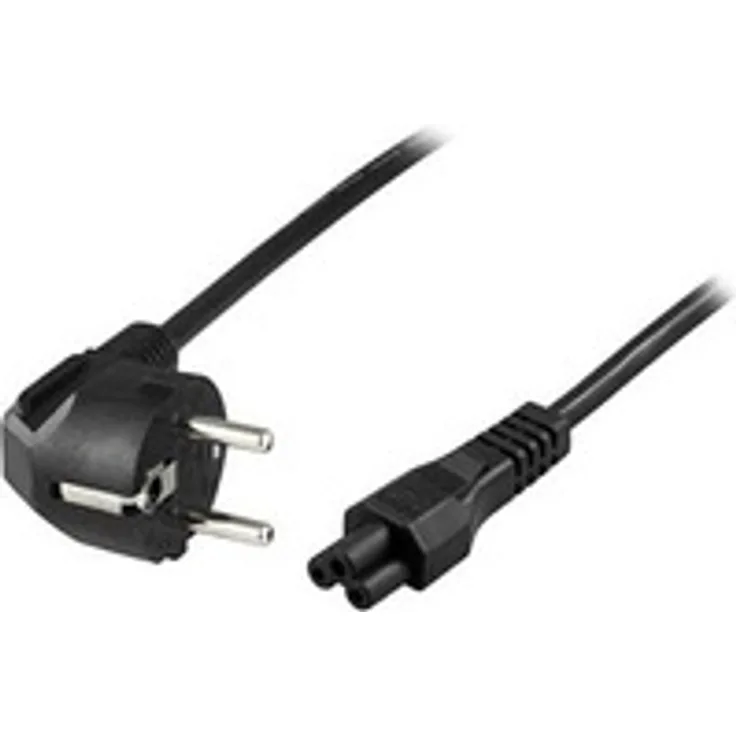MicroConnect - Stromkabel - IEC 60320 C5 bis CEE 7/7 (M) gewinkelt - 10 m - Schwarz - MicroConnect - PE0108100 - 5712505752364