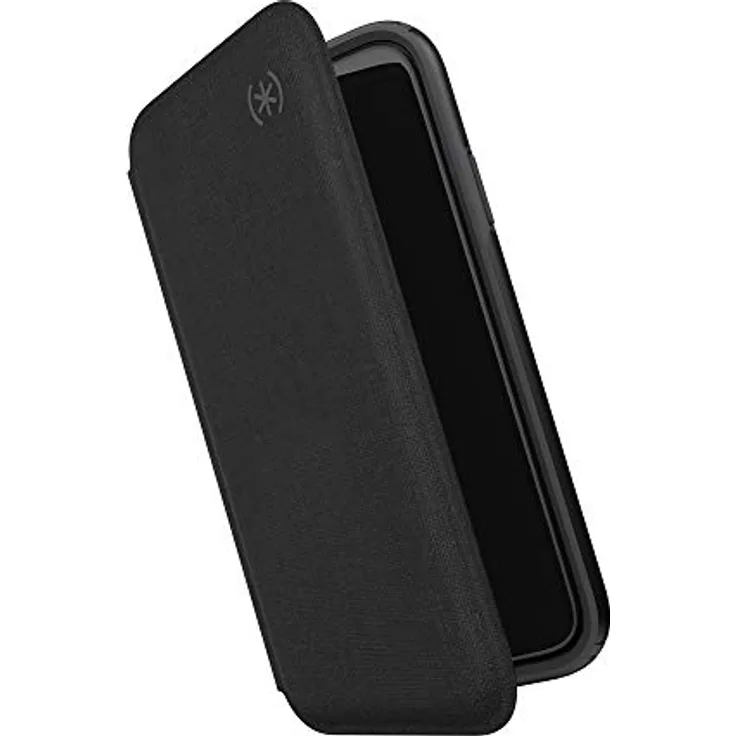 Speck iPhone 11 Pro Max Schutzhülle mit Klappe Folio Case Handyhülle Schützende Hülle Tasche Dünne Schale Hardcase Beständig für Apple iPhone 11 Pro Max - Presidio Folio - Schwarz-Grau