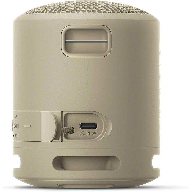 Sony SRS-XB13 Bluetooth-Lautsprecher, tragbar, Extra Bass, 16 Stunden Akkulaufzeit, wasserfest (IP67), Taupe – Bild 8