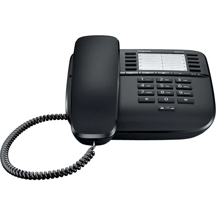Gigaset DA510 - Schnurgebundenes Telefon - klassisches Schnurtelefon mit Direktruf-Funktion - Rufnummersperrung, schwarz – Bild 2