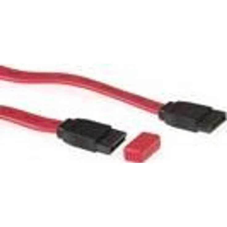 ACT Serial ATA Data cable - straight - Red - 1.0m 1m Rot SATA-Kabel (AK3393)