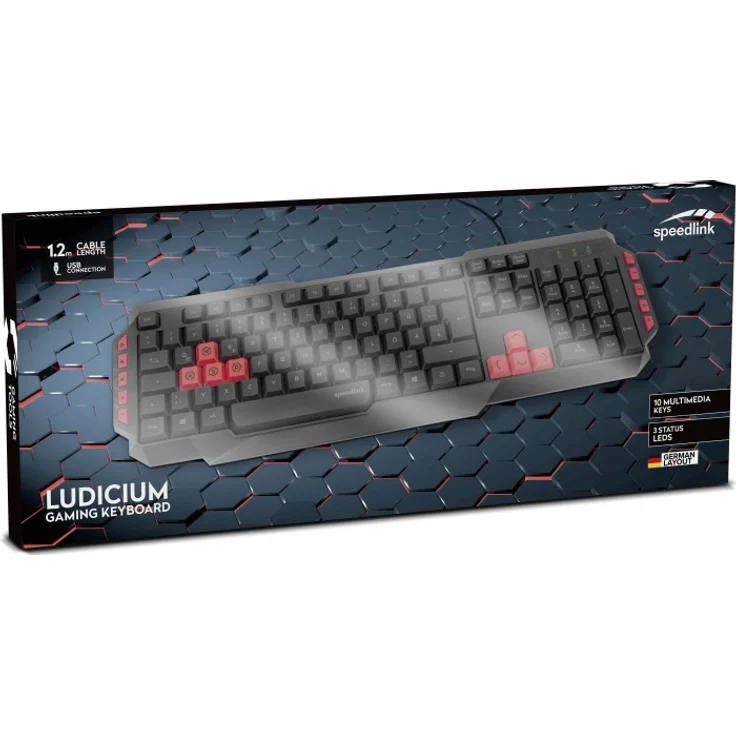 Speedlink Ludicium Gaming Keyboard, USB, IT QWERTY (SL-670009-IT) – Bild 3