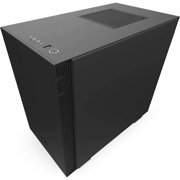 NZXT H210 - Mini-ITX-Gehäuse für Gaming-PCs - Front USB-C Port - Tempered Glass-Seitenfenster - managementsystem - Für Wasserkühlung nutzbar - Schwarz – Bild 3