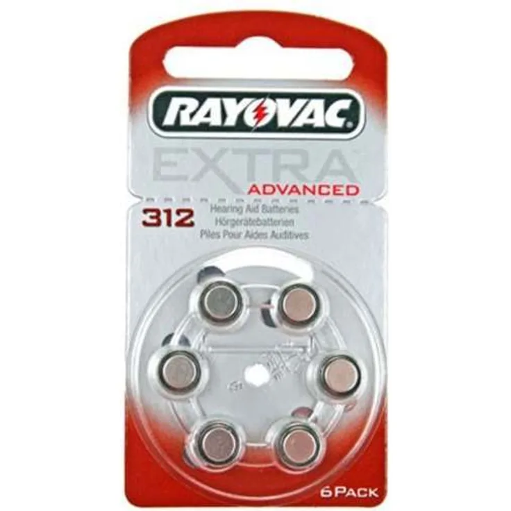 Rayovac ZINK-AIR 312 AP 6 Stück