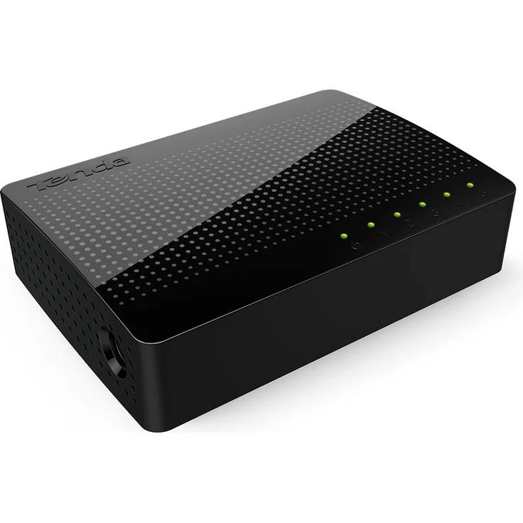 Tenda SG105 5 Port Gigabit Desktop Switch (5x 10 - 100 - 1000 MBit-s RJ-45 Ports, Autonegation, Auto MDI-MDIX, IEEE 802x3x Flusskontrolle, Non-Blocking Architektur) schwarz – Bild 4