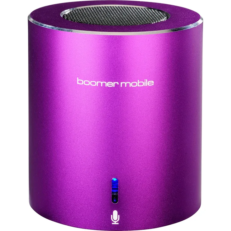 Ultron Aktivbox Boomer Bluetooth-Lautsprecher mit MP3-Player, Kartenleser, Mikrofon, pink