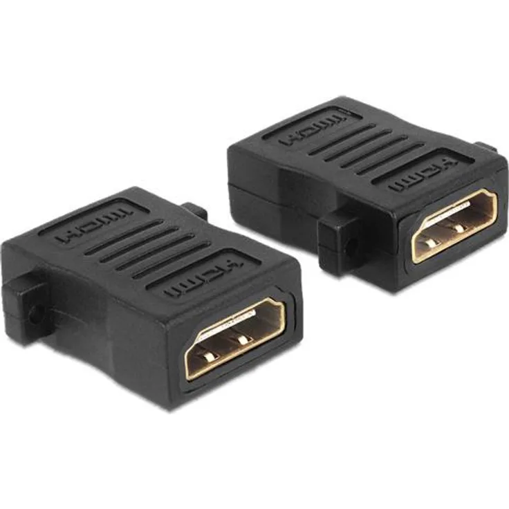 DeLock Adapter HDMI-A Buchse > A Buchse mit Schraubanschluss