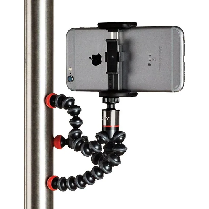 JOBY JB01494-BWW GripTight ONE + GP Magnetic Impulse Handy-Halter + GorillaPod Flexi-Stativ (mit Magnetfüßen und Bluetooth-Fernbedienung geeignet für Smartphone-iPhone)