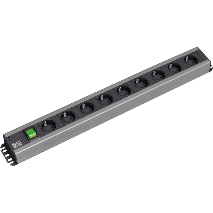 Bachmann 300.004 Handwerkerleiste 9-fach, Schwarz – Bild 1