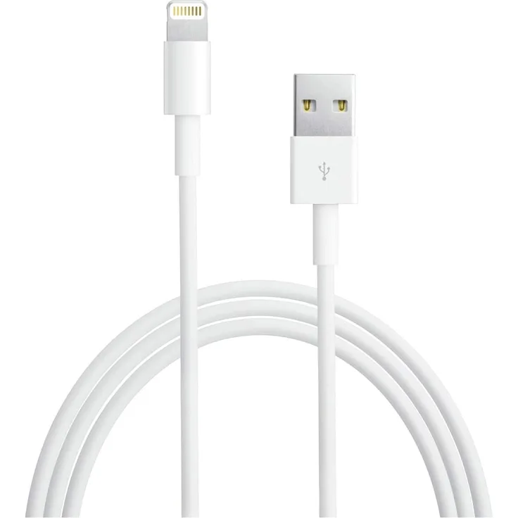 Apple MD819ZM/A Lightning auf USB Kabel, Ladekabel/Datenkabel, 2 m, weiß