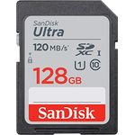 SanDisk Ultra 128 GB SDXC-Speicherkarte, bis zu 120 MB-Sek., Class 10, UHS-I, V10