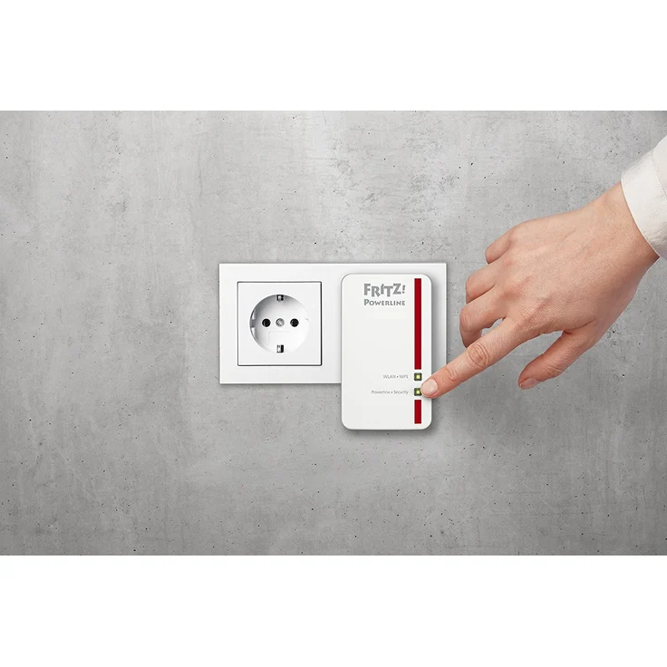 AVM FRITZ!Powerline 540E - 510E WLAN Set (500 MBit-s, WLAN-Access Point, Fast-Ethernet-LAN, internationale Version) – Bild 5